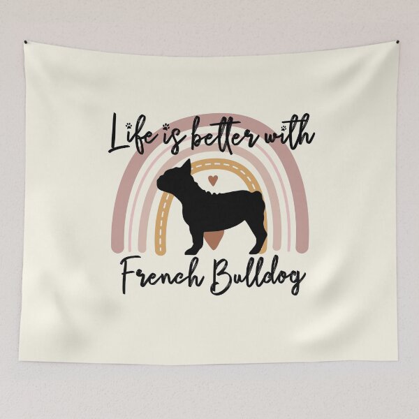 Artikelvorschau, French Bulldog Rainbow Aesthetic Boho entworfen und verkauft von rafaeltto.