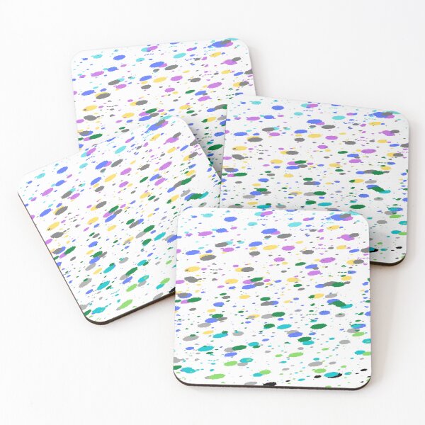 Item preview, Colored paint dots on white designed and sold by calibrit.