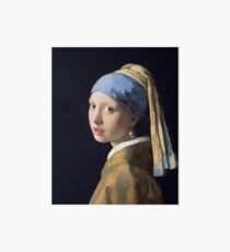 Johannes Vermeer - Girl with a Pearl Earring Art Board