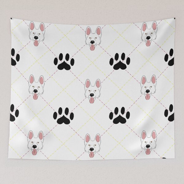 Item preview, White German Shepherd Plaid designed and sold by SonneFaunArt.