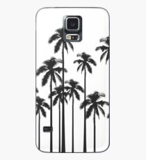 Black and White Exotic Tropical Palm Trees Case/Skin for Samsung Galaxy