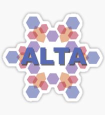 alta ski resort Sticker