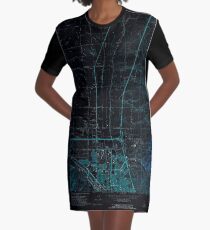 USGS TOPO Map Idaho ID Pocatello North 237673 1971 24000 Inverted T-Shirt Kleid