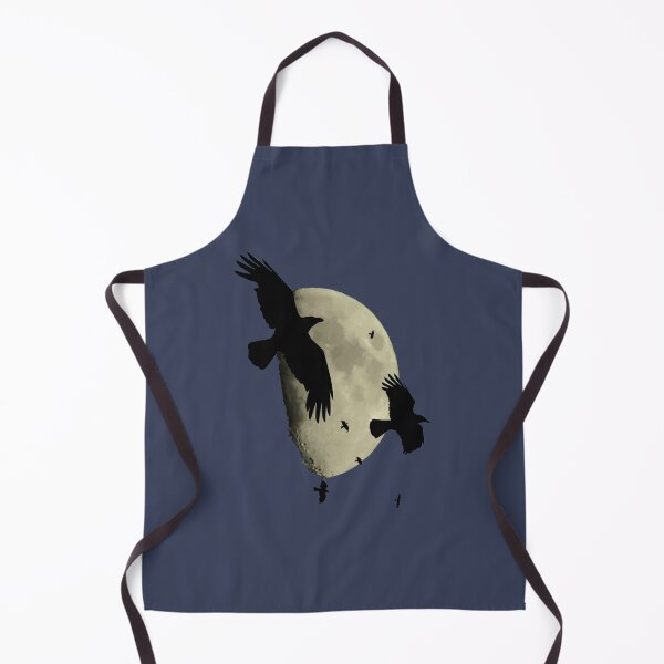 Item preview, Crows In Flight Silhouetted Against A Large Moon Vector Art designed and sold by taiche.
