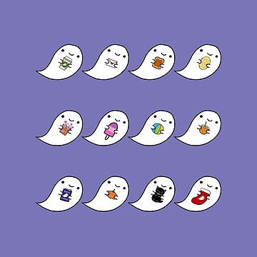 Artwork thumbnail, Kawaii Ghost Favourites by marcelinesmith