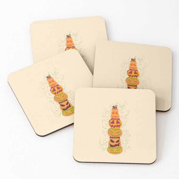 Item preview, peeking cat on jack o lantern stack  designed and sold by KateAngelaArt.