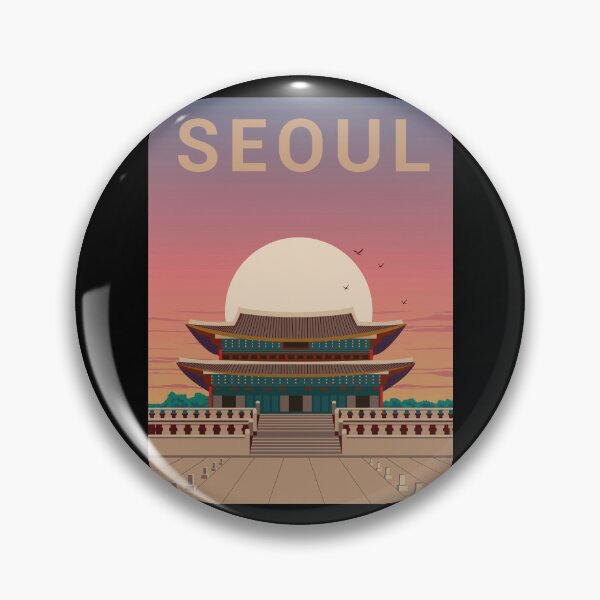 Item preview, Seoul South Korea Art Freehand designed and sold by joelcleggk10.