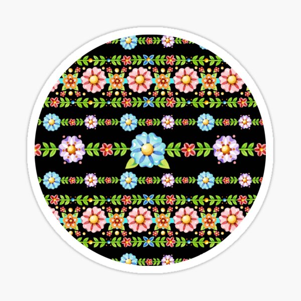 Millefiori Folkloric Stripe Sticker