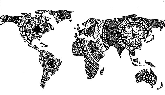 mandala world map no 1 photographic prints by brenander redbubble