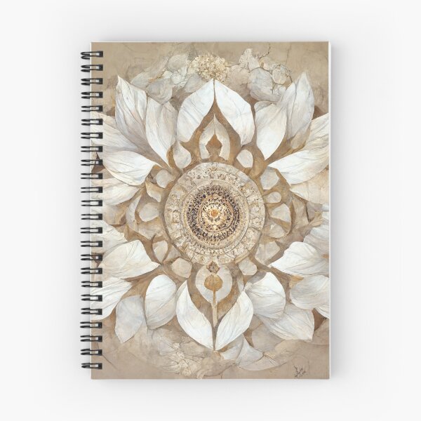 Item preview, Tan White Calming Mandala designed and sold by Witches Council.