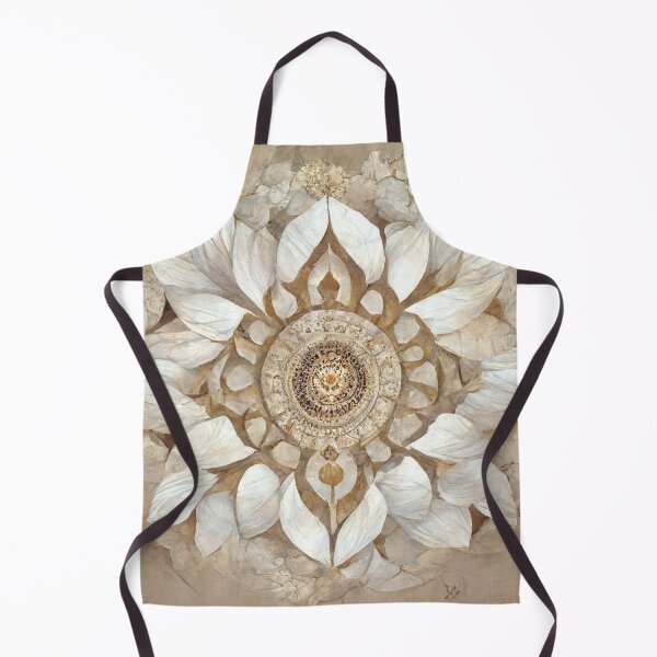 Item preview, Tan White Calming Mandala designed and sold by Witches Council.