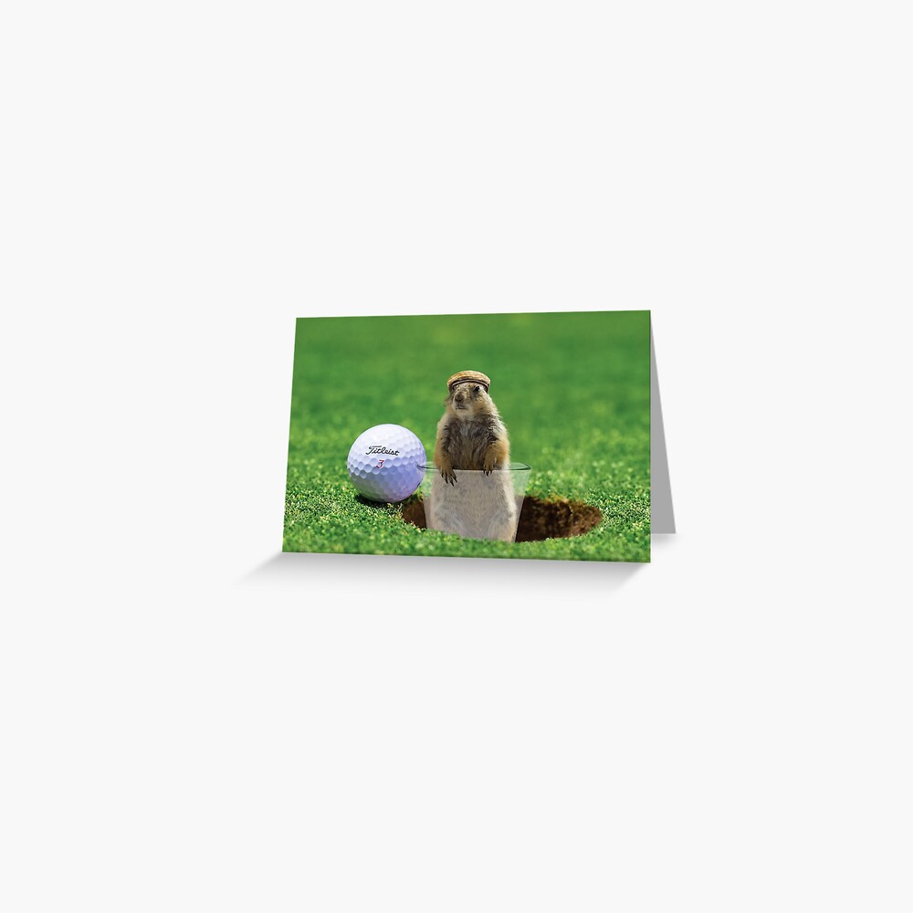 "Gopher Golf" Greeting Card for Sale by BigRedCurlyGuy Redbubble