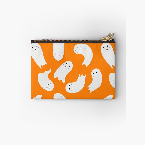 Item preview, Cute Halloween ghost pattern. Smiling flying spirits designed and sold by Eridanka.