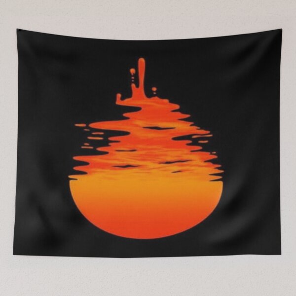 Item preview, Orange Moon Liquid Art designed and sold by adoredigitals.