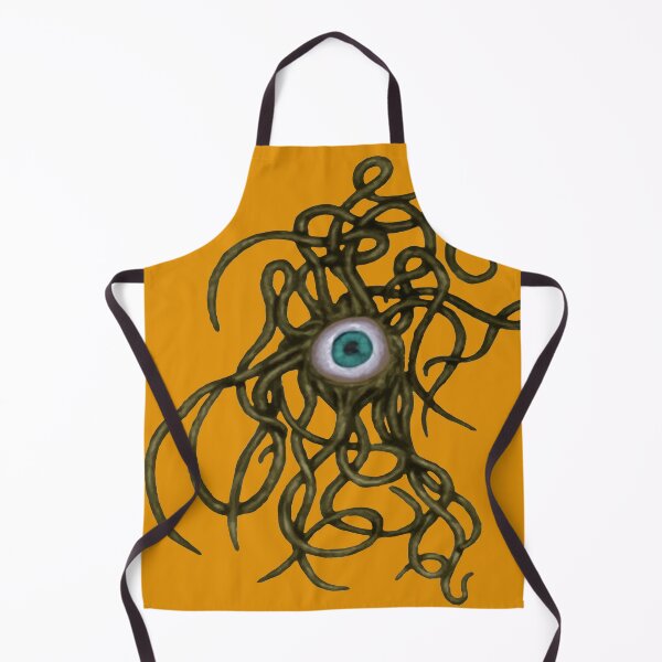 Item preview, Single-Eyed Weird Cephalopoda With Numerous Tentacles Yellow designed and sold by taiche.