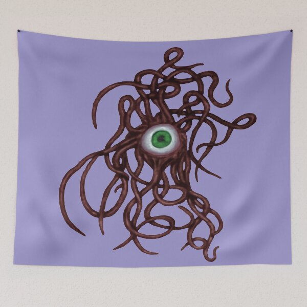 Item preview, Single-Eyed Weird Cephalopoda With Numerous Tentacles Red designed and sold by taiche.