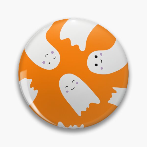 Item preview, Cute Halloween ghost pattern. Smiling flying spirits designed and sold by Eridanka.