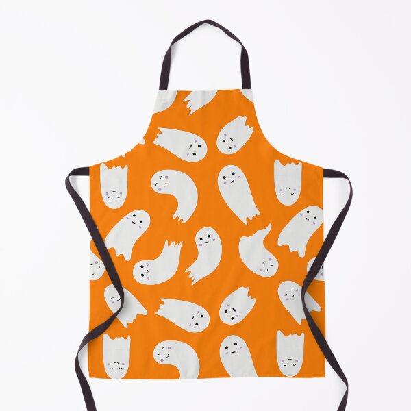 Item preview, Cute Halloween ghost pattern. Smiling flying spirits designed and sold by Eridanka.