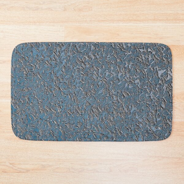 Item preview, Steel Blue Botanical Jacquard Plate designed and sold by fatenanwar.