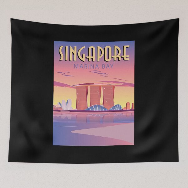 Item preview, Singapore Marina Bay Abstract Travel designed and sold by uskorb00.