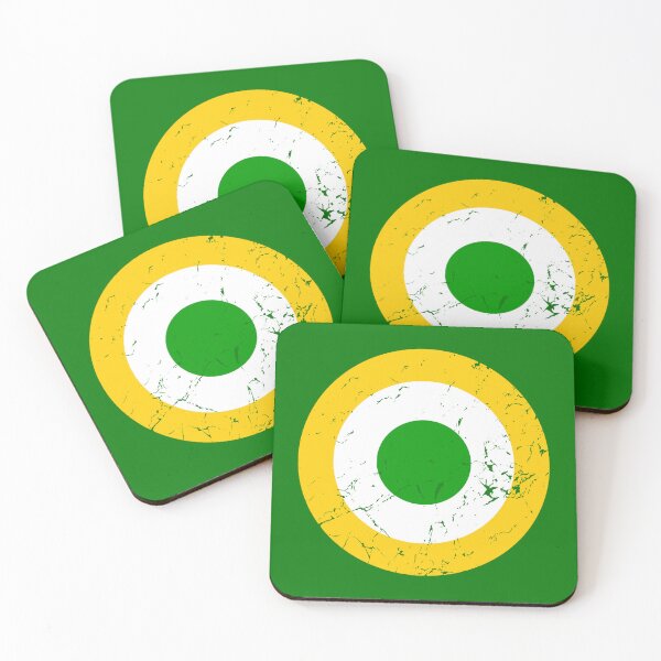 Item preview, Vintage Gold, White and Green Roundel (Opt.2/2) designed and sold by Irish-Nostalgia.