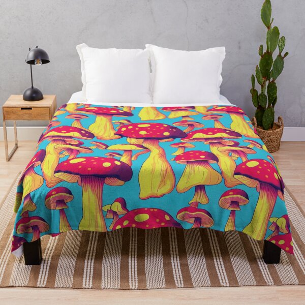 Item preview, Mushrooms. Colorful Seamless Pattern designed and sold by Wavesbender.