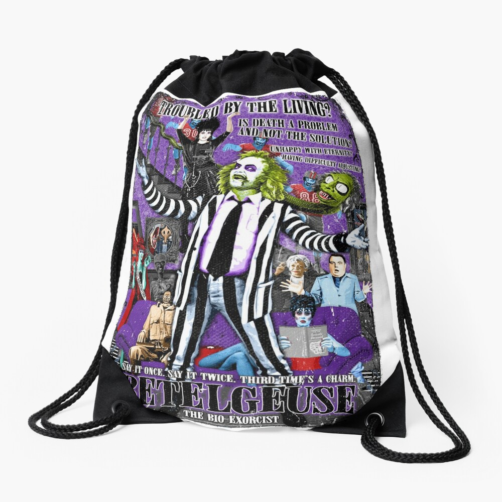 Betelgeuse Beetle Juice Beetlejuice Drawstring Bag For Sale By