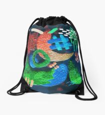 broderie abstraite Sac à cordon