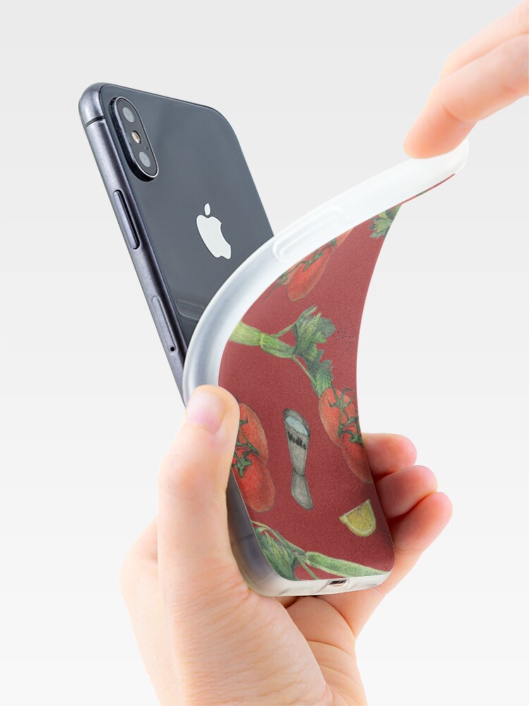 Alternate view of bloody mary recipe iPhone Case & Cover