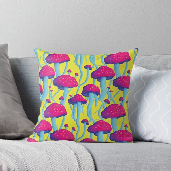 Item preview, Mushrooms. Neon Colors Seamless Pattern designed and sold by Wavesbender.