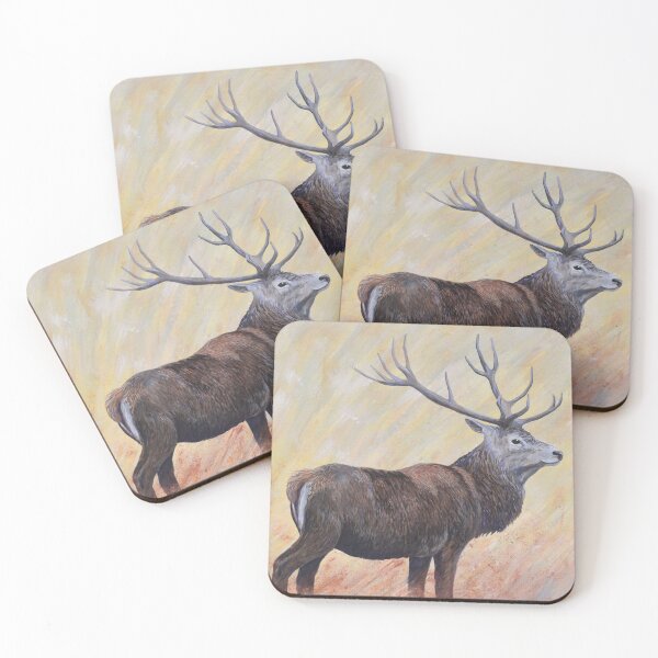 Item preview, Red Deer - deer stag - hart designed and sold by Moorcatstudio.