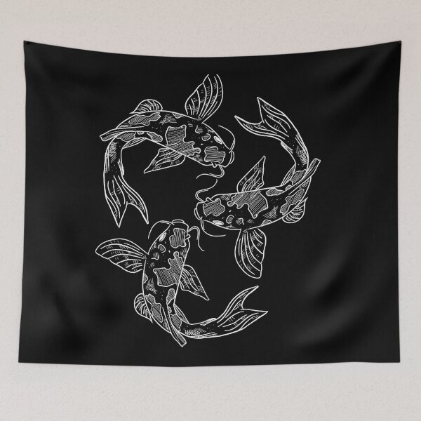 Item preview, many beautiful koi fish in the circle designed and sold by FONESAY.