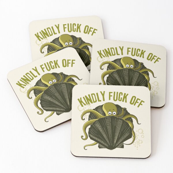 Item preview, Kindly fuck off funny octopus in shell designed and sold by reka88.