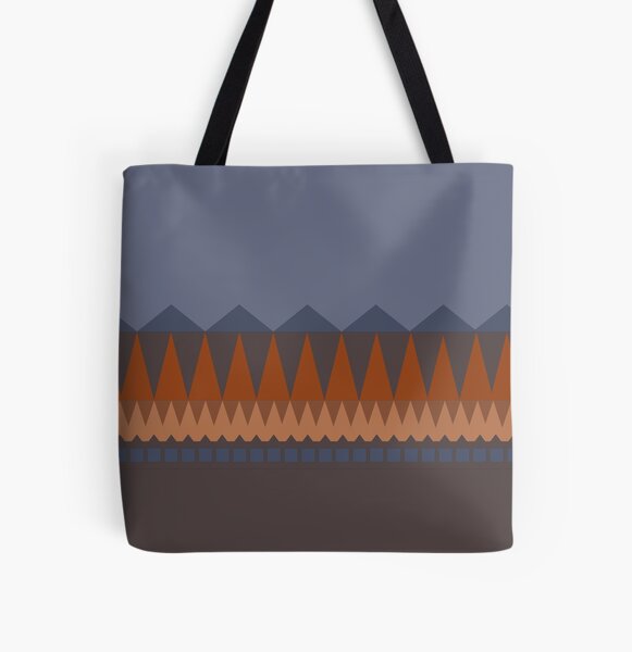 Volcano and sky All Over Print Tote Bag