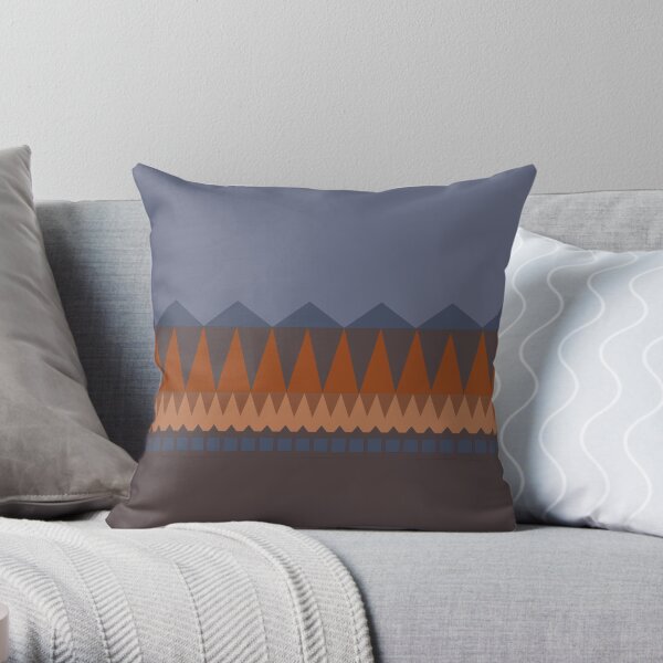 Volcano and sky Throw Pillow