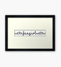 fangirl Framed Print