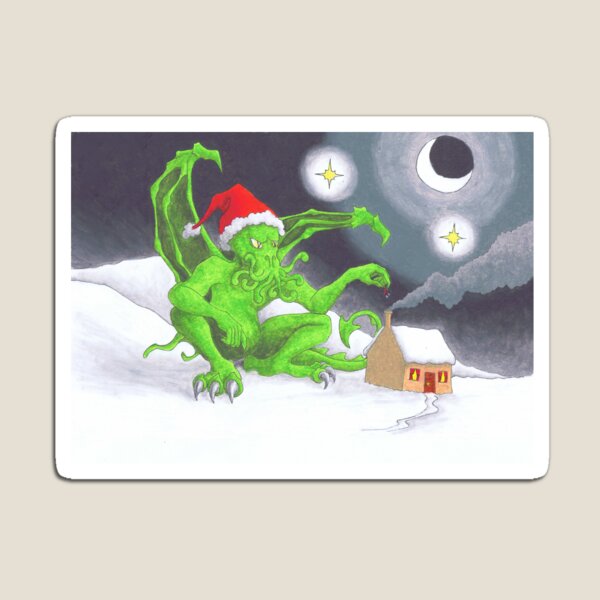 Great Cthulhu Hates Christmas - The Last Delivery Magnet