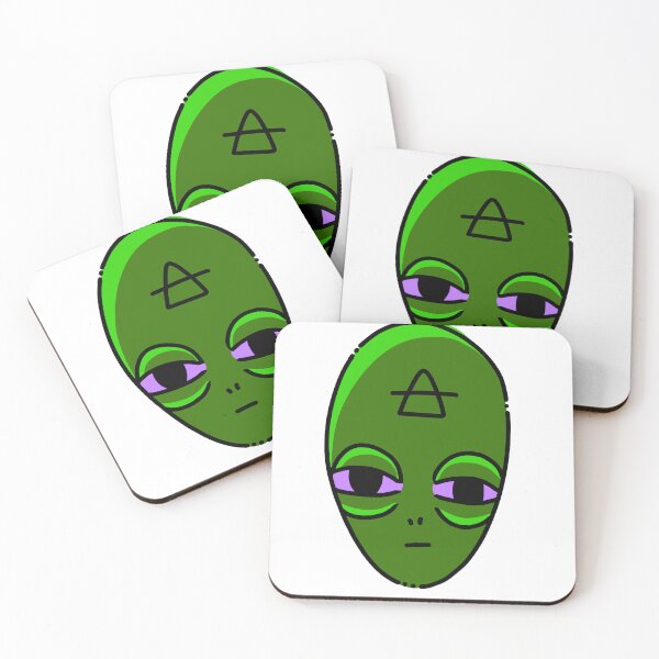 Item preview, high Green alien cute gift designed and sold by AnanasArt.