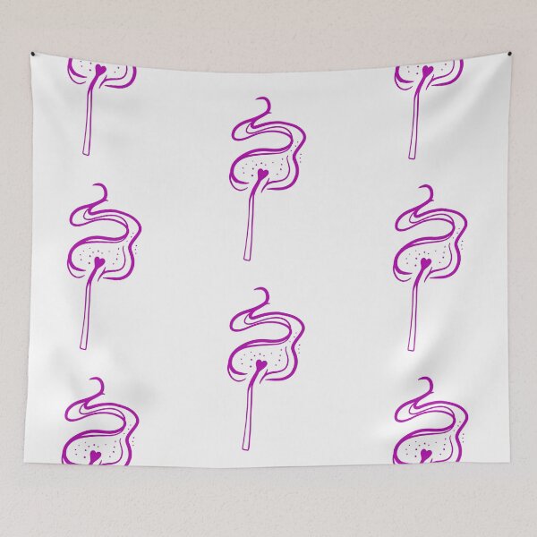 Item preview, hot fire, love match stick heart burning cute gift designed and sold by AnanasArt.