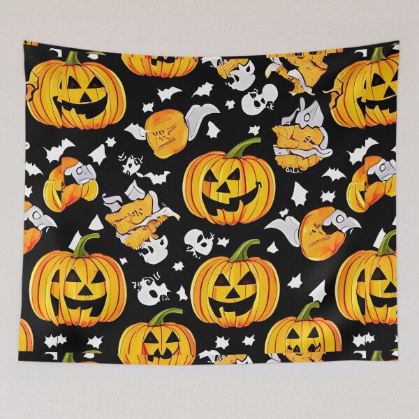 Item preview, Halloween Pumpkin Pattern designed and sold by pinkal.