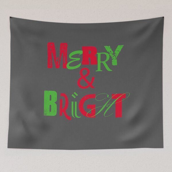 Item preview, Merry Christmas, Merry & Bright designed and sold by Monikatees.