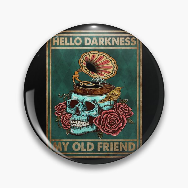 Item preview, Skull Hello Darkness My Old Friend designed and sold by livasyczosek3.