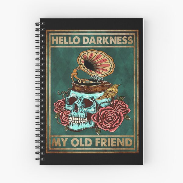 Item preview, Skull Hello Darkness My Old Friend designed and sold by livasyczosek3.