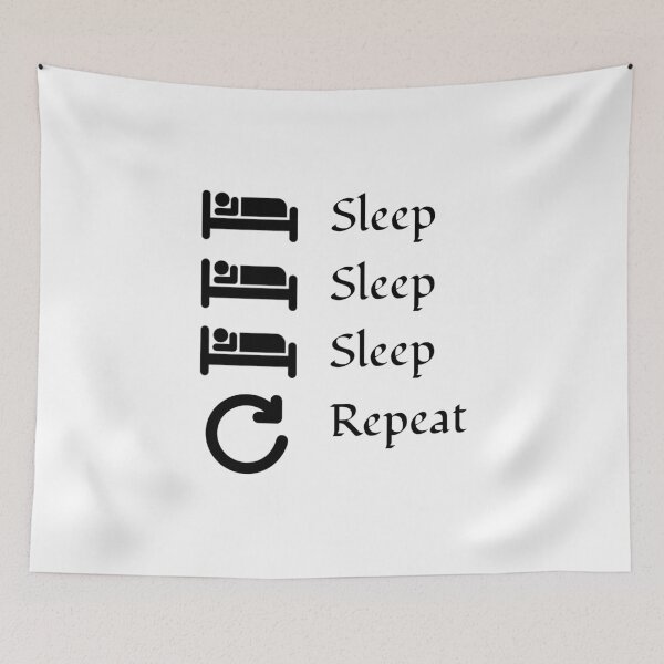 Item preview, Sleep Sleep Sleep Repeat - Funny Life Cycle designed and sold by octagon.