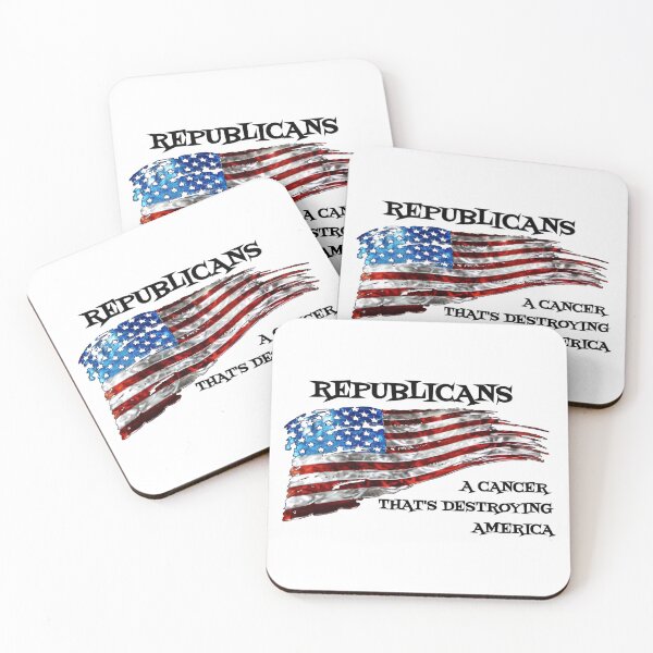 Item preview, REPUBLICANS A CANCER THAT'S DESTROYING AMERICA designed and sold by CLUTCHINER.