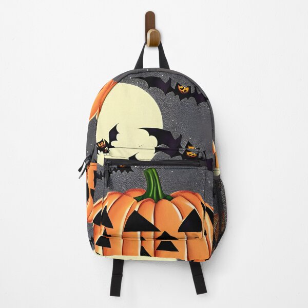 Item preview, Moon, Bats and Jack-o-Lantern designed and sold by pinkal.