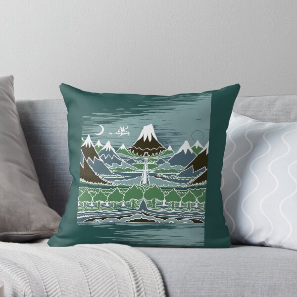 Item preview, A Halflings journey on a mountain path through an elven wood in the style of J.R.R.Tolkien designed and sold by Cauliflowera.