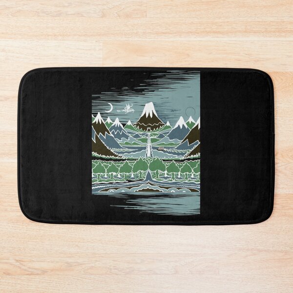 Item preview, A Halflings journey on a mountain path through an elven wood in the style of J.R.R.Tolkien designed and sold by Cauliflowera.