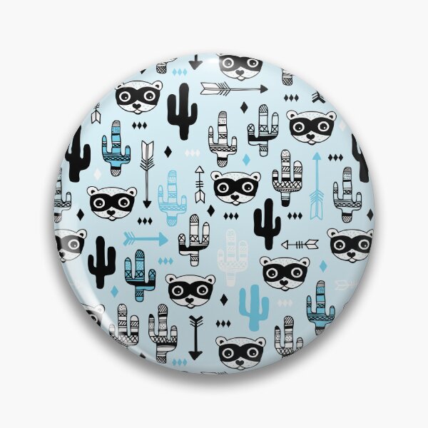 Item preview, Raccoon Bandit Wild West - Blue designed and sold by Rainbows Galore.