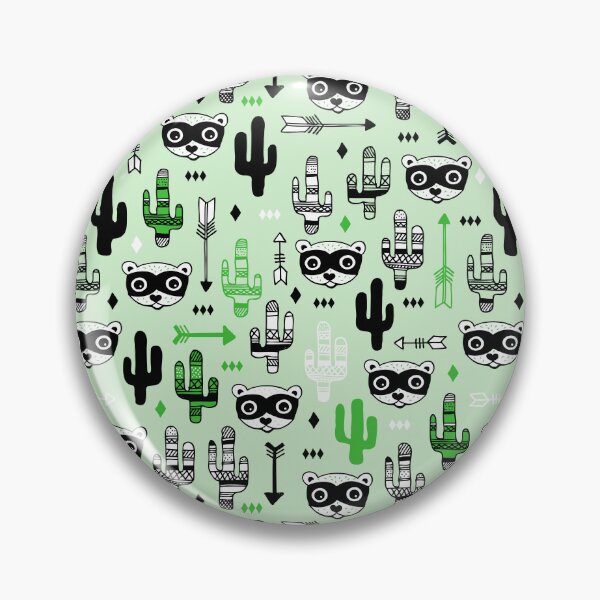 Item preview, Raccoon Bandit Wild West - Green designed and sold by Rainbows Galore.